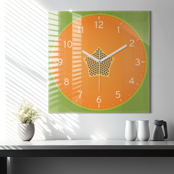 Négyzet alakú üvegóra 60x60 Papaya gyümölcs