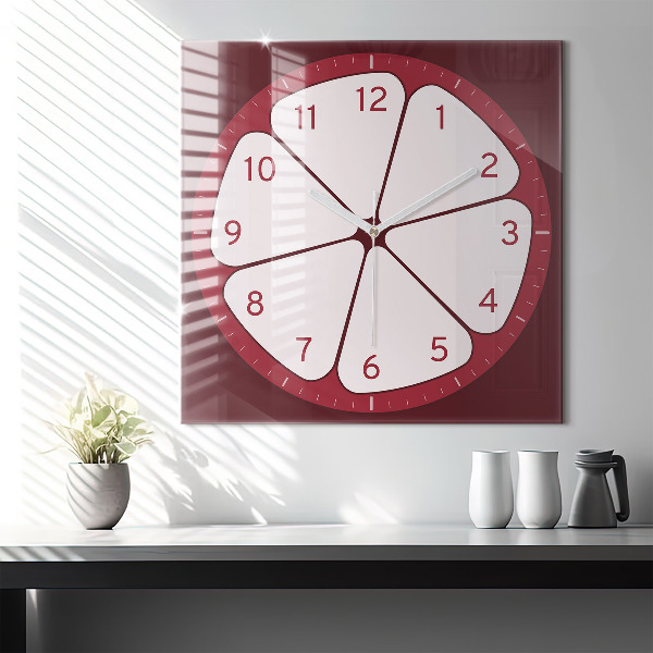 Négyzetes üvegóra 60x60 Keresztmetszetű gyümölcs
