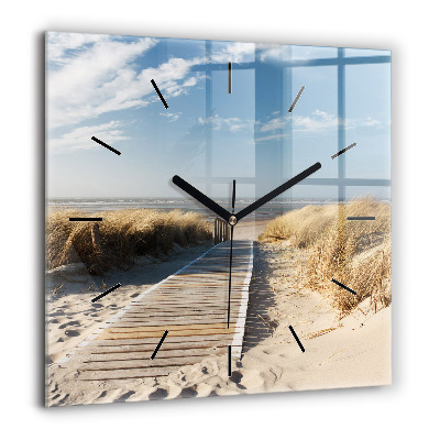 Szögletes fali üvegóra 60x60 Tengerparti kilátás