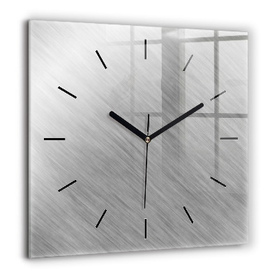 Négyzet alakú üvegóra 60x60 Fém fal