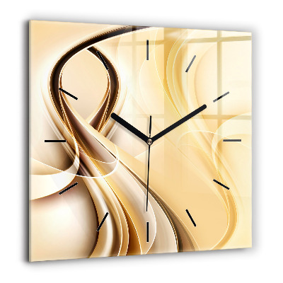 Szögletes fali üvegóra 60x60 Absztrakt hullámok