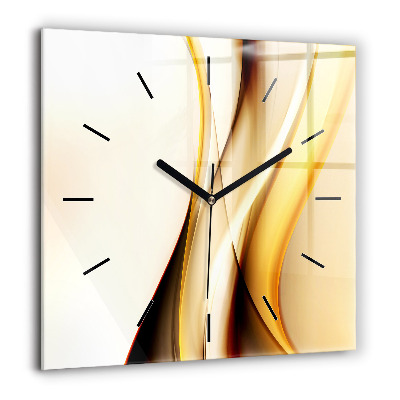 Szögletes fali üvegóra 60x60 Hullám absztrakció