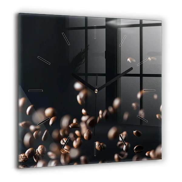 Négyzet alakú üvegóra 60x60 Kávébabok