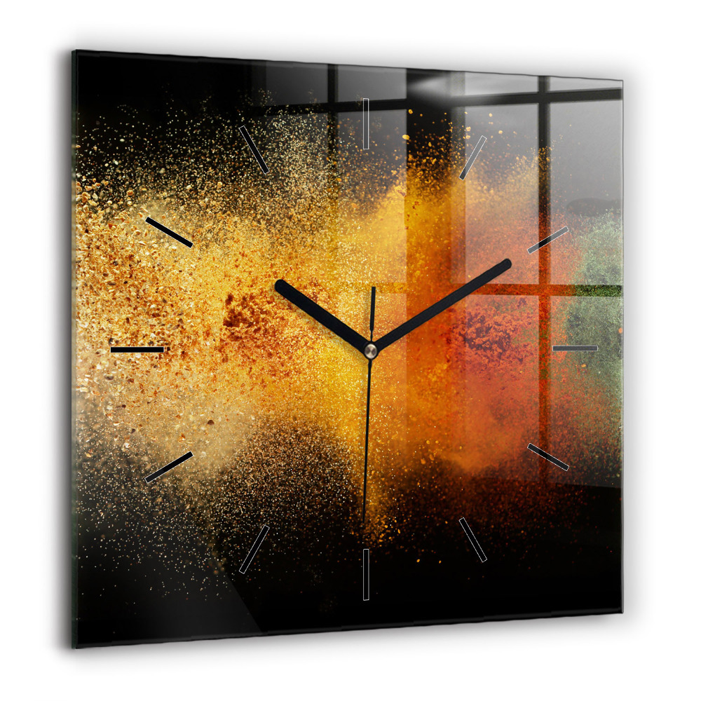 Négyzet alakú üvegóra 60x60 Szétszórt fűszerek