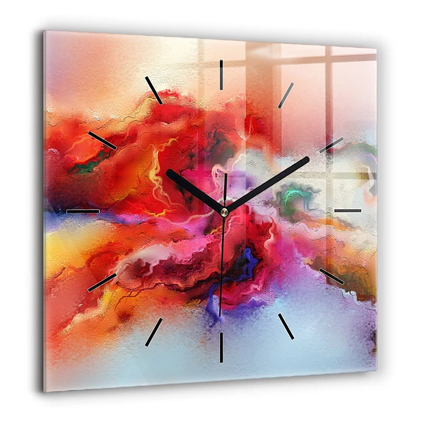 Szögletes fali üvegóra 60x60 Kiömlött festék