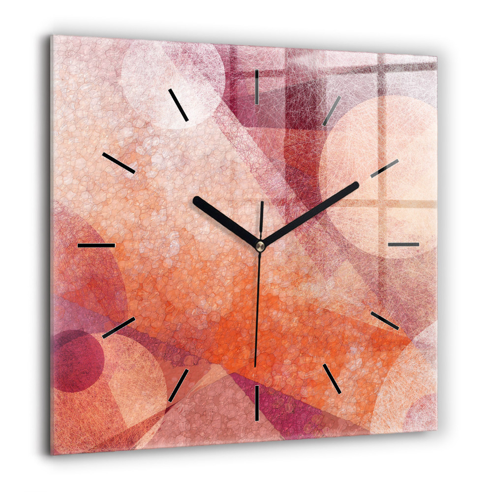 Szögletes üvegóra 60x60 Geometrikus absztrakció