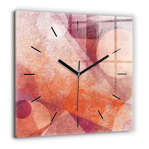 Szögletes üvegóra 60x60 Geometrikus absztrakció
