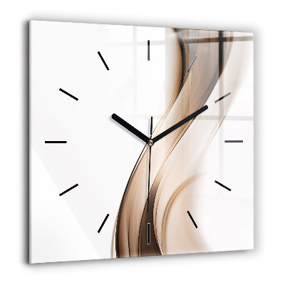 Négyzet alakú üvegóra 60x60 Absztrakt vonal