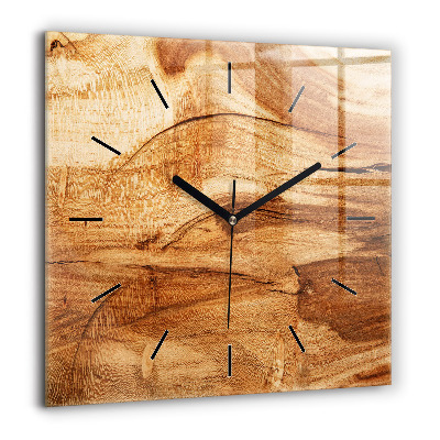 Szögletes fali üvegóra 60x60 Fa textúra