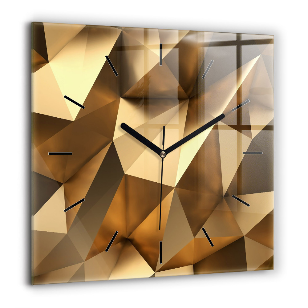 Szögletes üvegóra 60x60 Geometrikus textúra