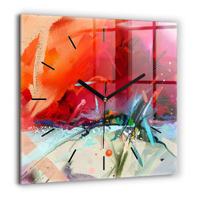 Négyzetes üvegóra 60x60 Fűszerek sorai