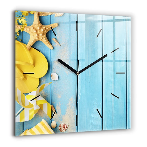 Szögletes üvegóra 60x60 Tengerparti kiegészítők és deszkák