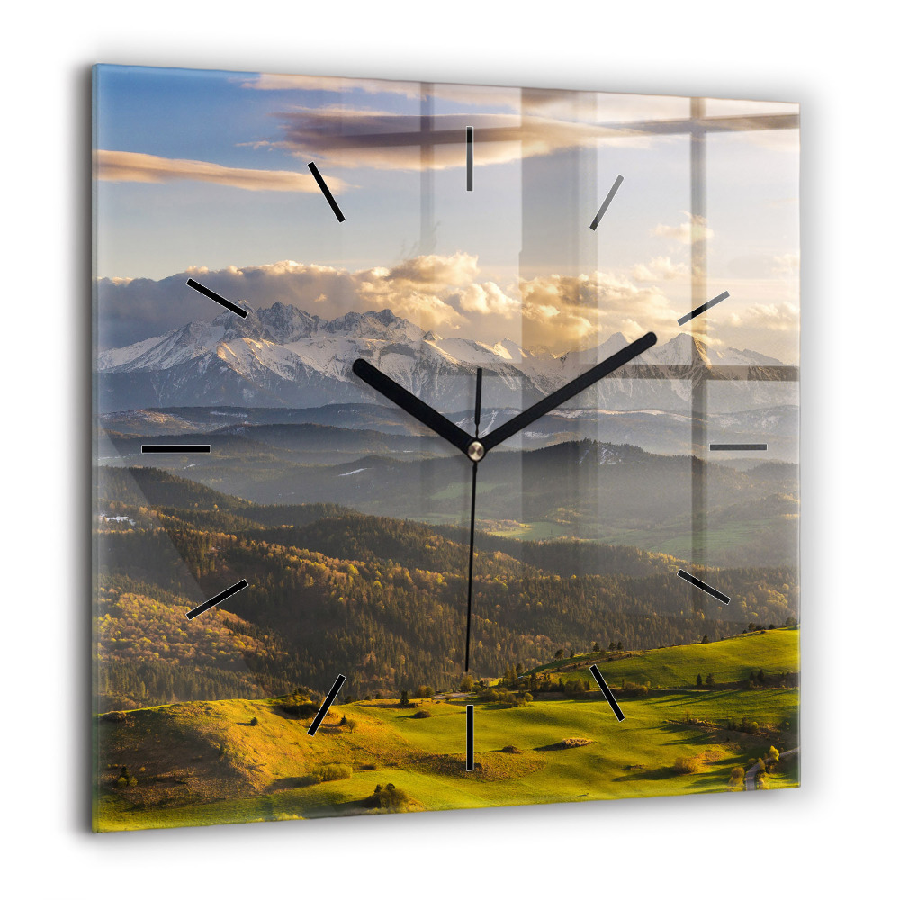 Négyzetes üvegóra 60x60 Pieniny - Magashegyi