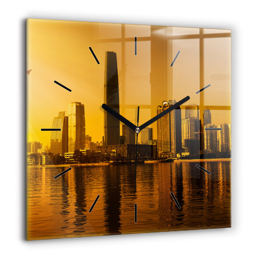 Négyzetes üvegóra 60x60 Zhujiang folyó