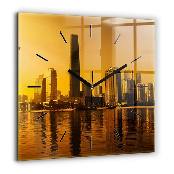 Négyzetes üvegóra 60x60 Zhujiang folyó