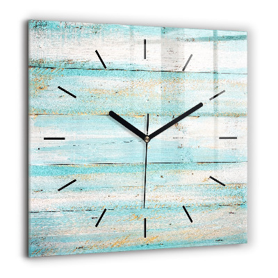 Négyzetes üvegóra 60x60 Kék táblák