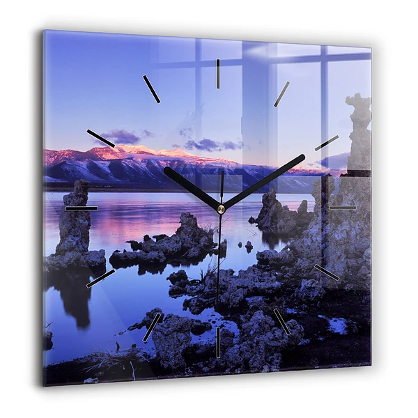 Négyzet alakú üvegóra 60x60 Kaliforniai-tó