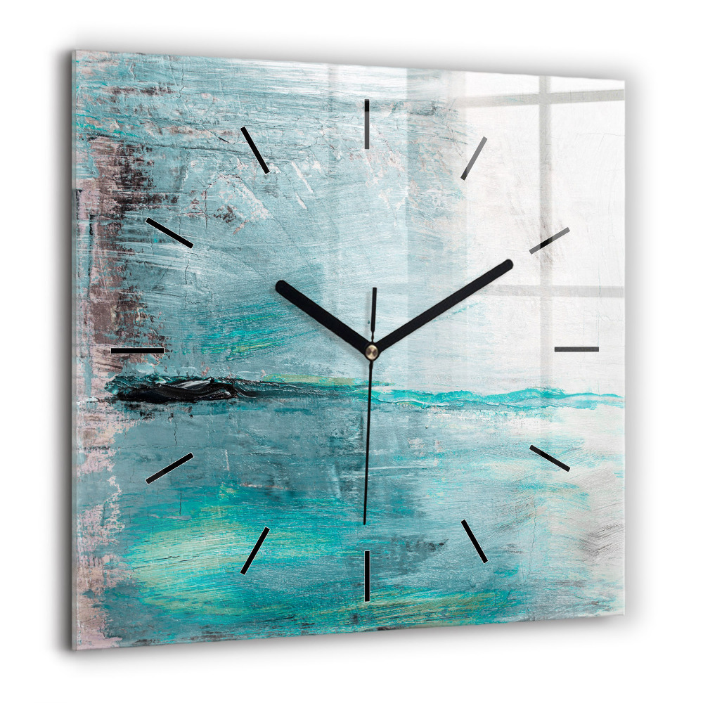 Szögletes fali üvegóra 60x60 Olaj textúra absztrakt