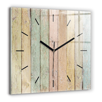 Szögletes üvegóra 60x60 Színes táblák