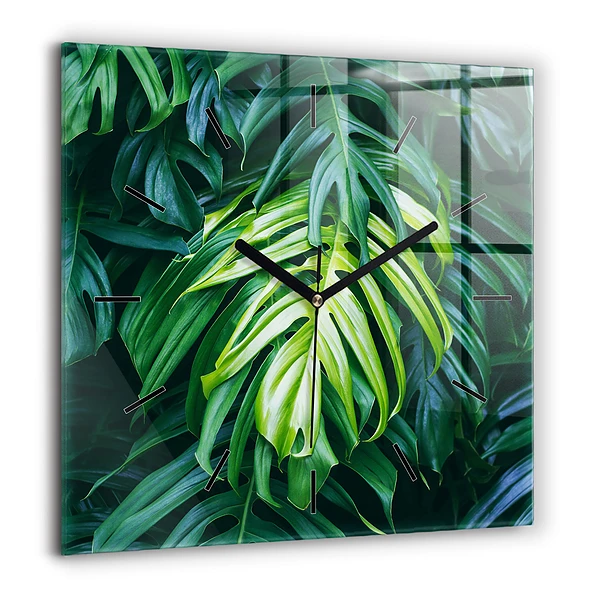 Szögletes üvegóra 60x60 A természet trópusi oldala