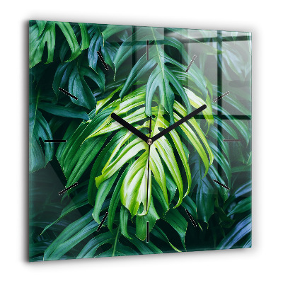 Szögletes üvegóra 60x60 A természet trópusi oldala