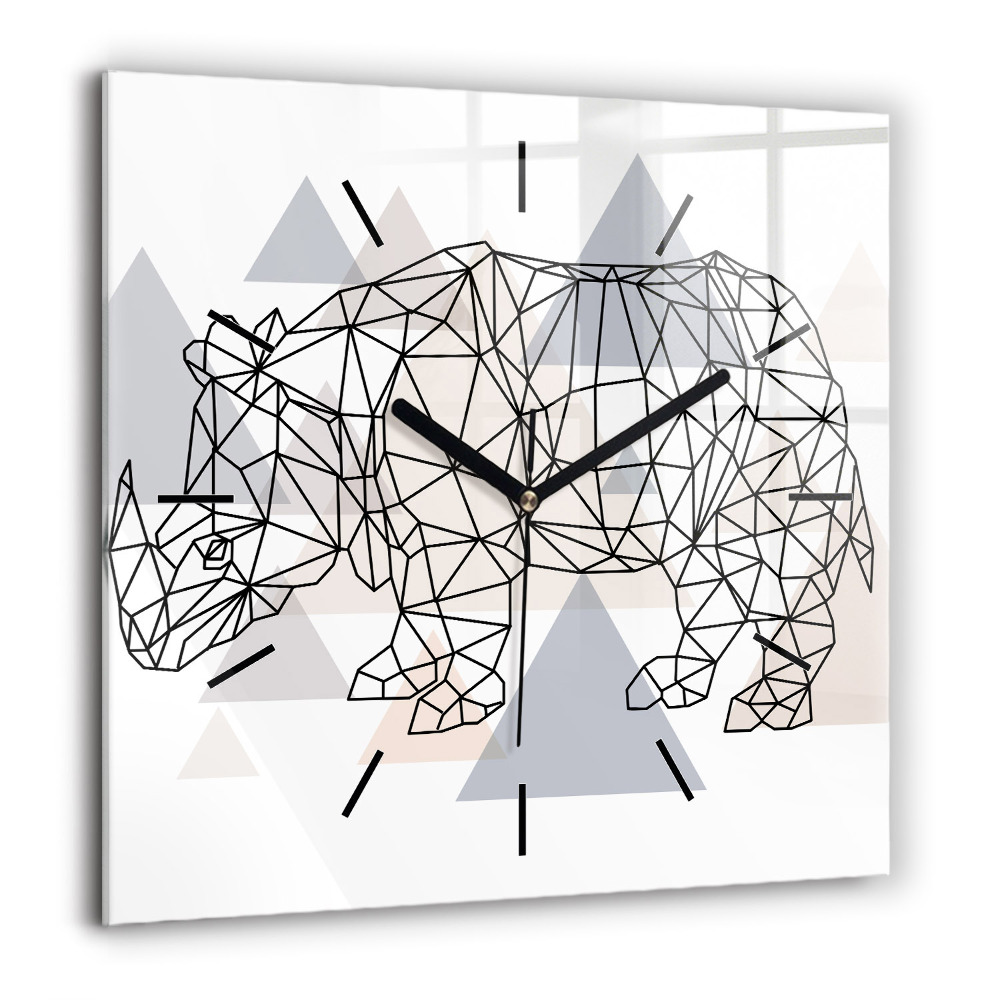 Négyzetes üvegóra 60x60 Geometrikus minta
