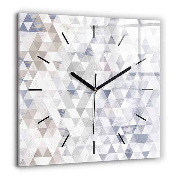 Négyzet alakú üvegóra 60x60 Geometrikus minta