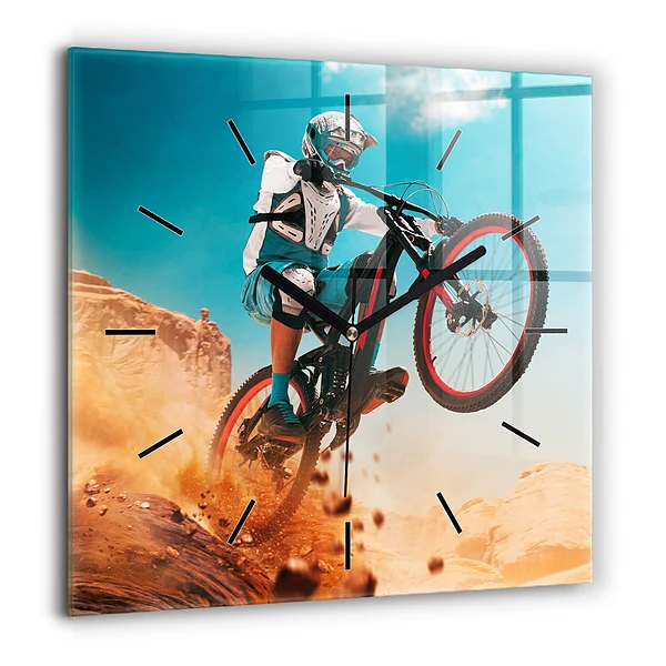 Négyzetes üvegóra 60x60 Kaszkadőr és adrenalin