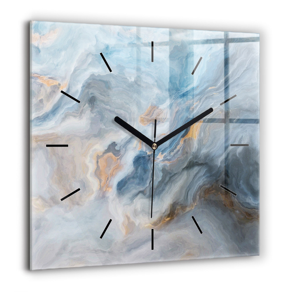 Szögletes üvegóra 60x60 Márvány minta