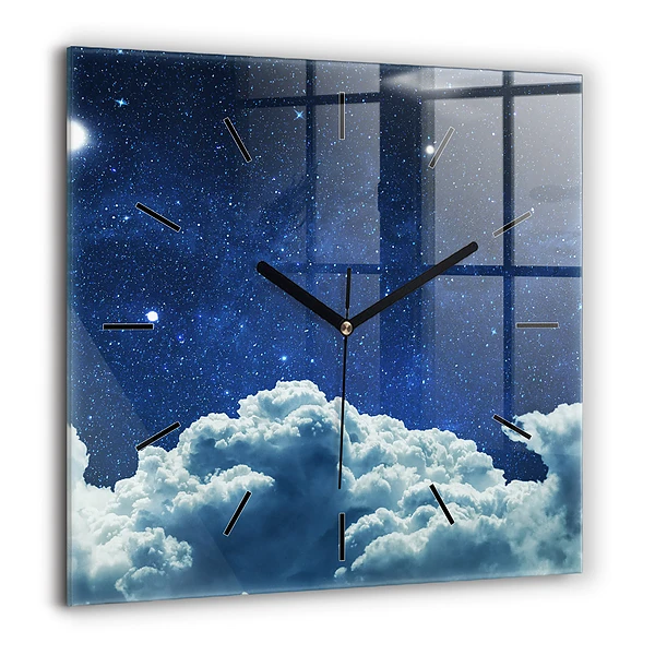 Négyzet alakú üvegóra 60x60 Éjszakai égbolt