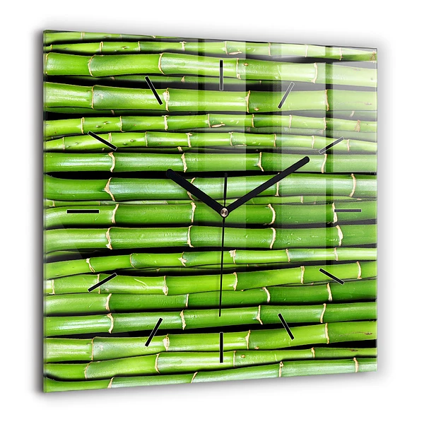 Szögletes üvegóra 60x60 Ázsiai bambusz