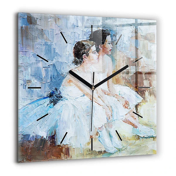 Szögletes fali üvegóra 60x60 Fiatal balerinák