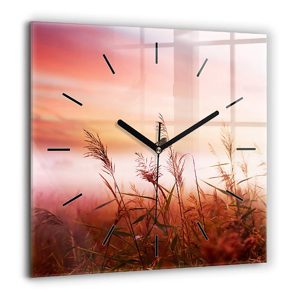 Szögletes fali üvegóra 60x60 Ködös reggel