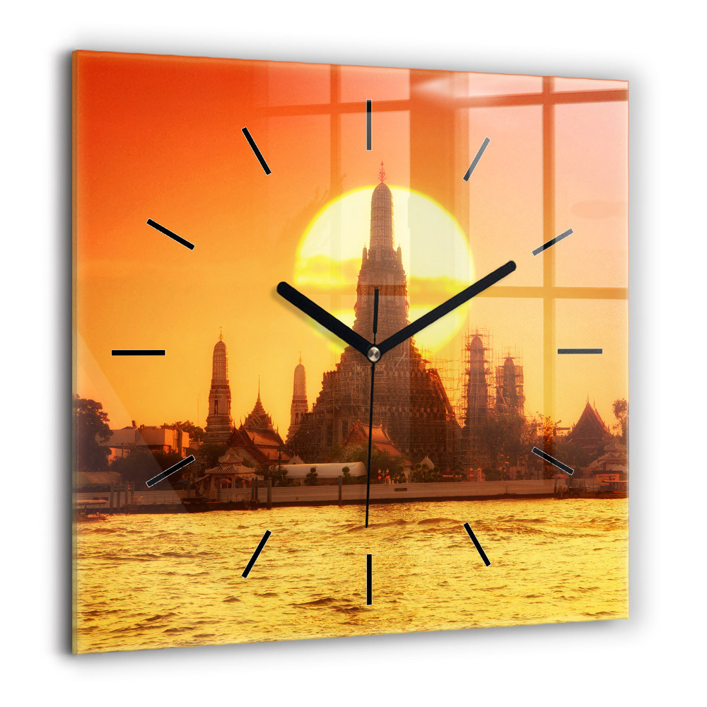 Szögletes fali üvegóra 60x60 Wat arun Bangkok Tajlandia