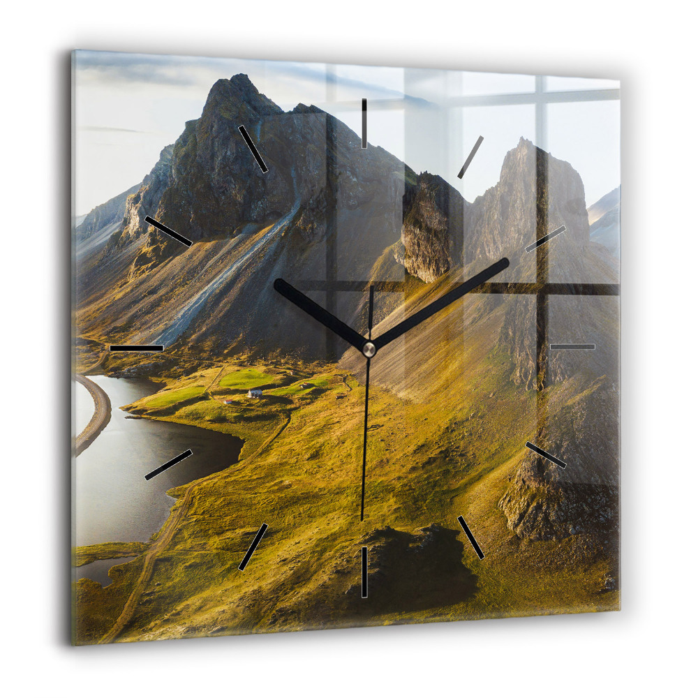 Négyzet alakú üvegóra 60x60 Út Izlandon