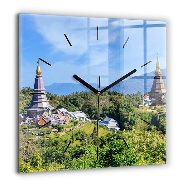 Négyzet alakú üvegóra 60x60 Chiang mai nemzeti park