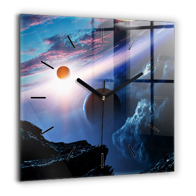 Szögletes fali üvegóra 60x60 Nagy galaxis