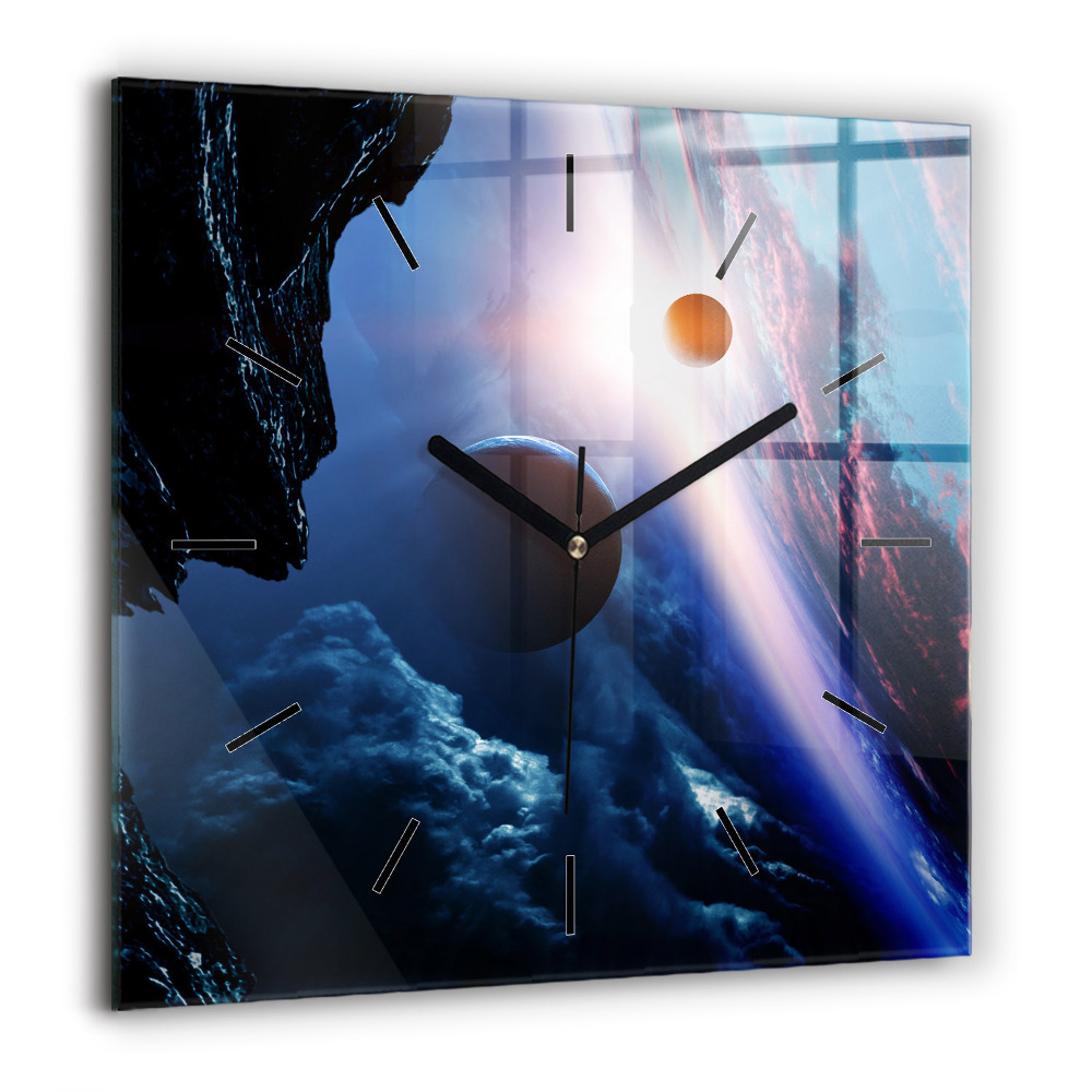 Szögletes üvegóra 60x60 Nagy galaxis