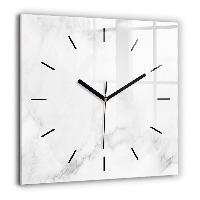 Szögletes fali üvegóra 60x60 Elegáns márvány