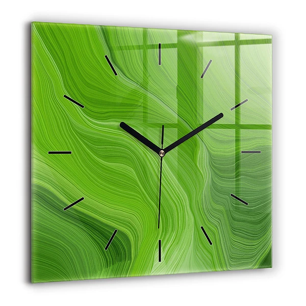 Szögletes üvegóra 60x60 Modern hullámok