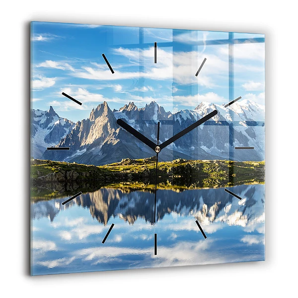 Négyzetes üvegóra 60x60 Chamonix völgye, Francia Alpok