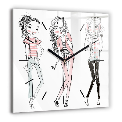 Négyzet alakú üvegóra 60x60 Női divat