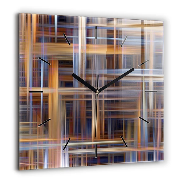 Szögletes fali üvegóra 60x60 Geometriai absztrakció