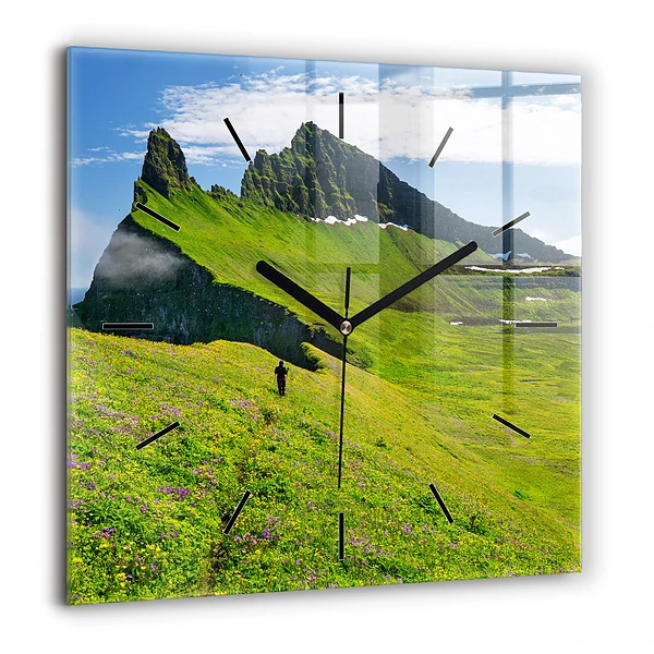 Négyzet alakú üvegóra 60x60 Hornstrandir természetvédelmi terület Izland