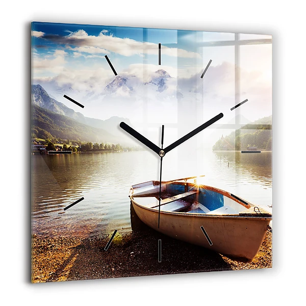 Szögletes üvegóra 60x60 A tóra néző kilátás