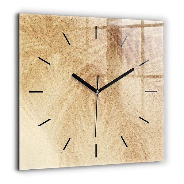 Szögletes fali üvegóra 60x60 Arany absztrakció