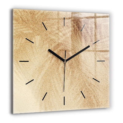 Szögletes fali üvegóra 60x60 Arany absztrakció