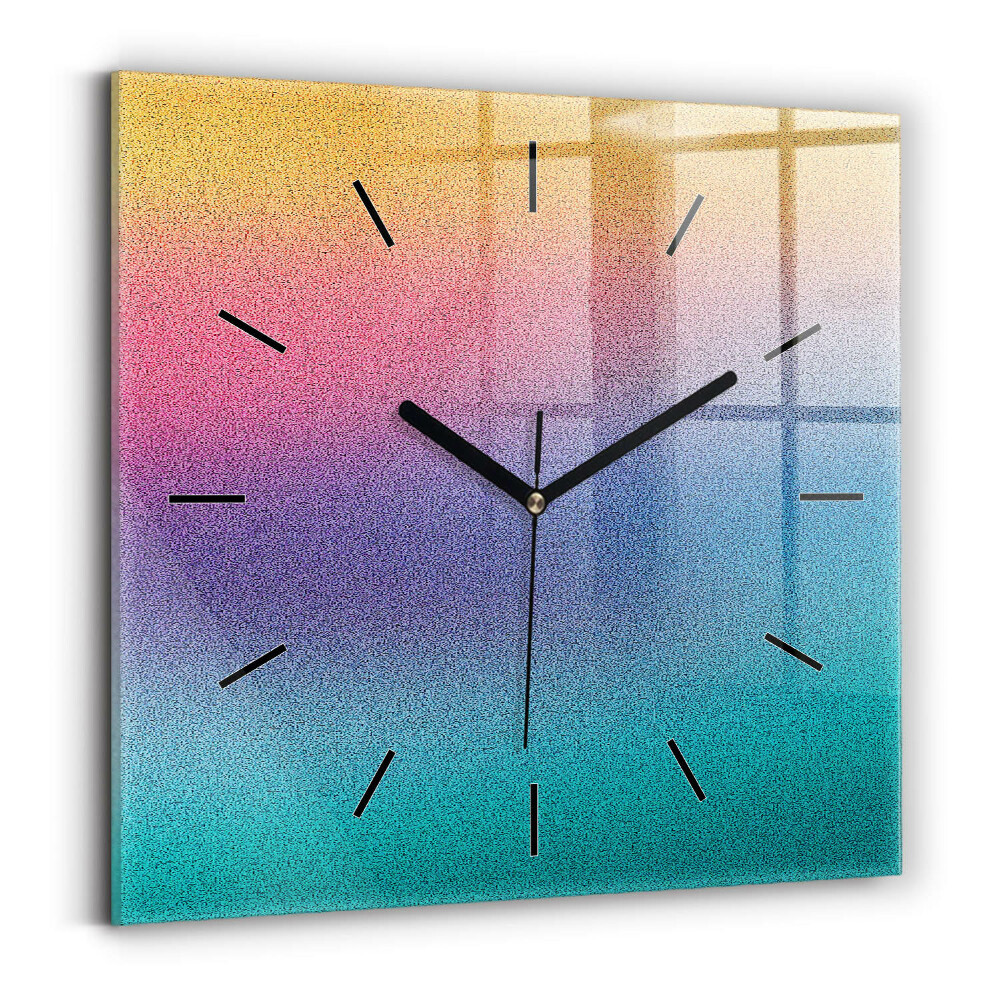 Négyzet alakú üvegóra 60x60 Gradiens minta