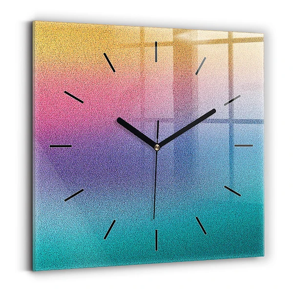 Négyzet alakú üvegóra 60x60 Gradiens minta