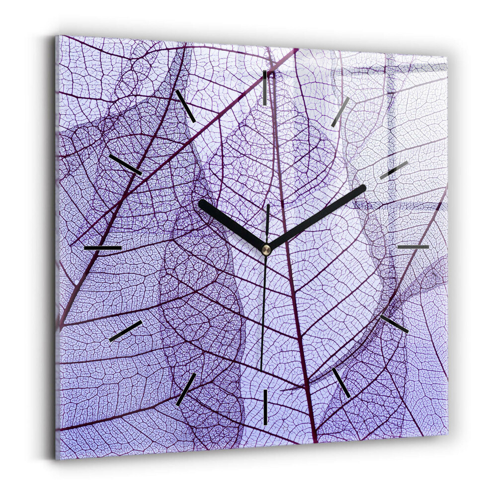 Négyzet alakú üvegóra 60x60 Levelek - természet